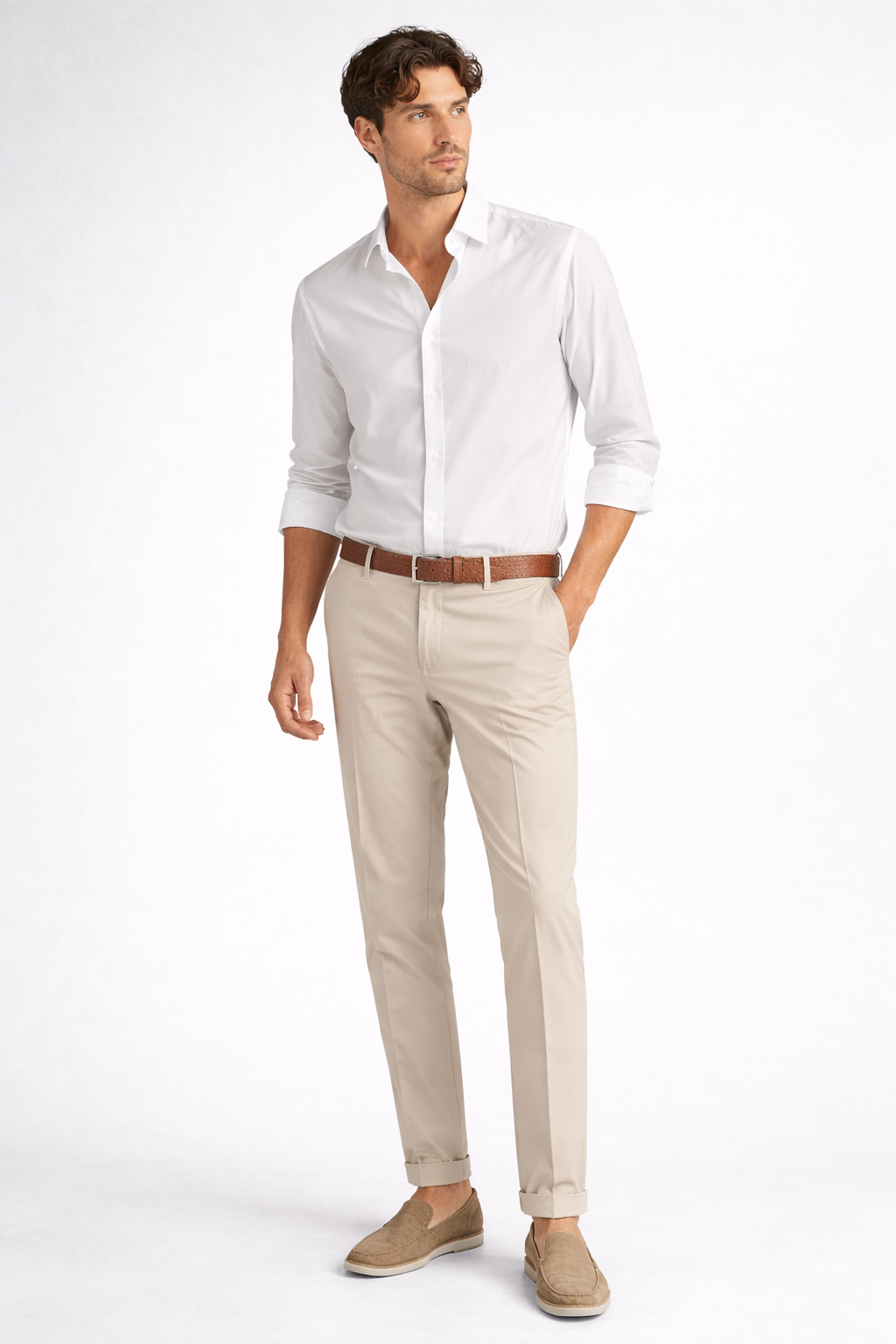IMPERIAL Pantalone Beige Chiaro