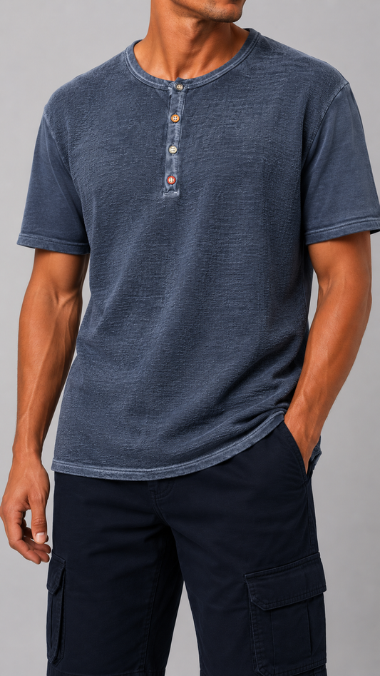 T-shirt Denver Raw Blu