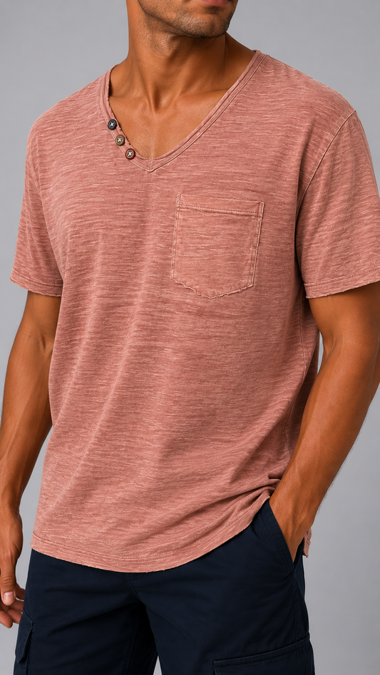 T-shirt Malibu Raw Salmone