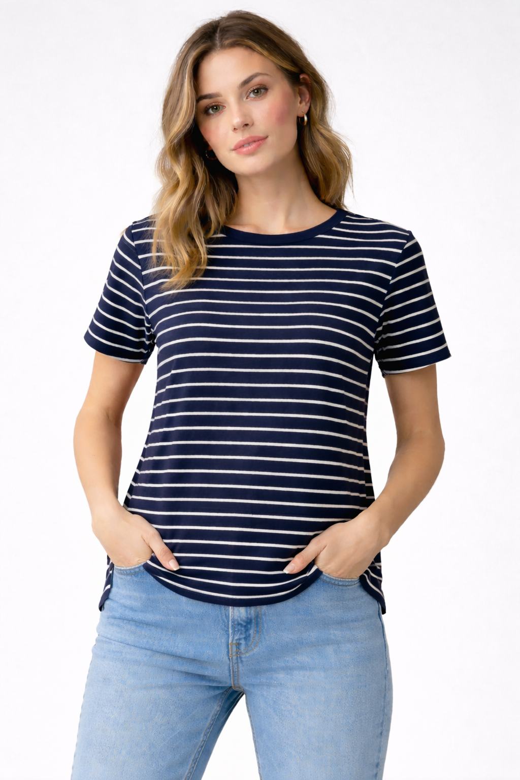 CECIL Tshirt Righe Blu