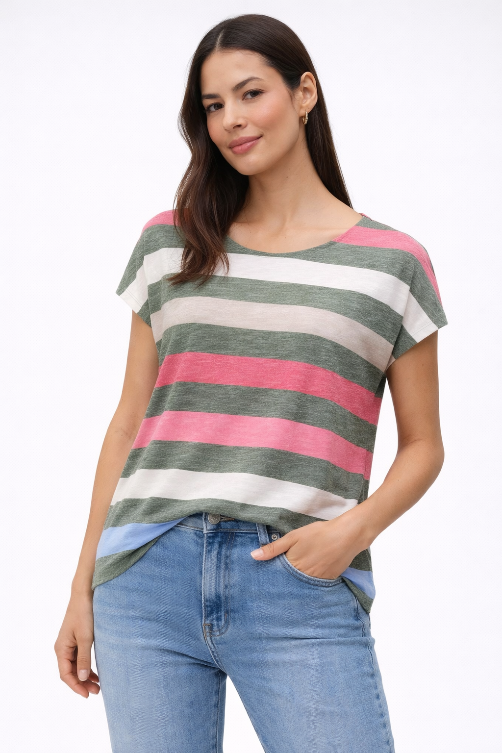STREET ONE Tshirt Righe Verde