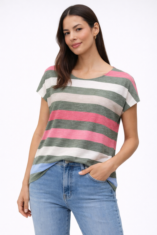 STREET ONE Tshirt Righe Verde