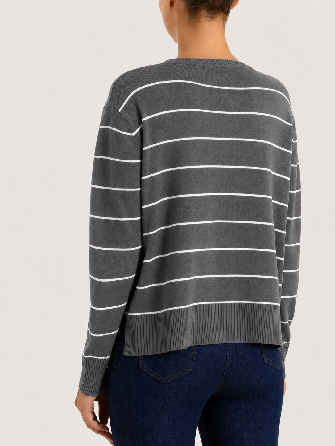 RAGNO Maglione Righe Grigio