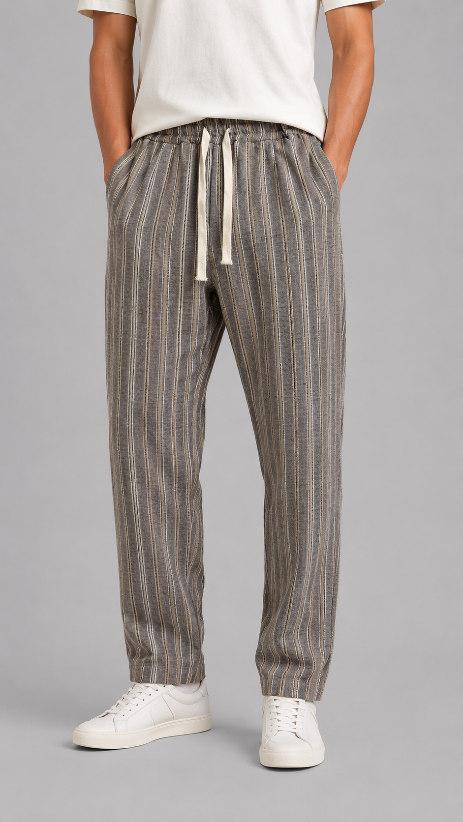 3.9 Pantalaccio Righe Marrone
