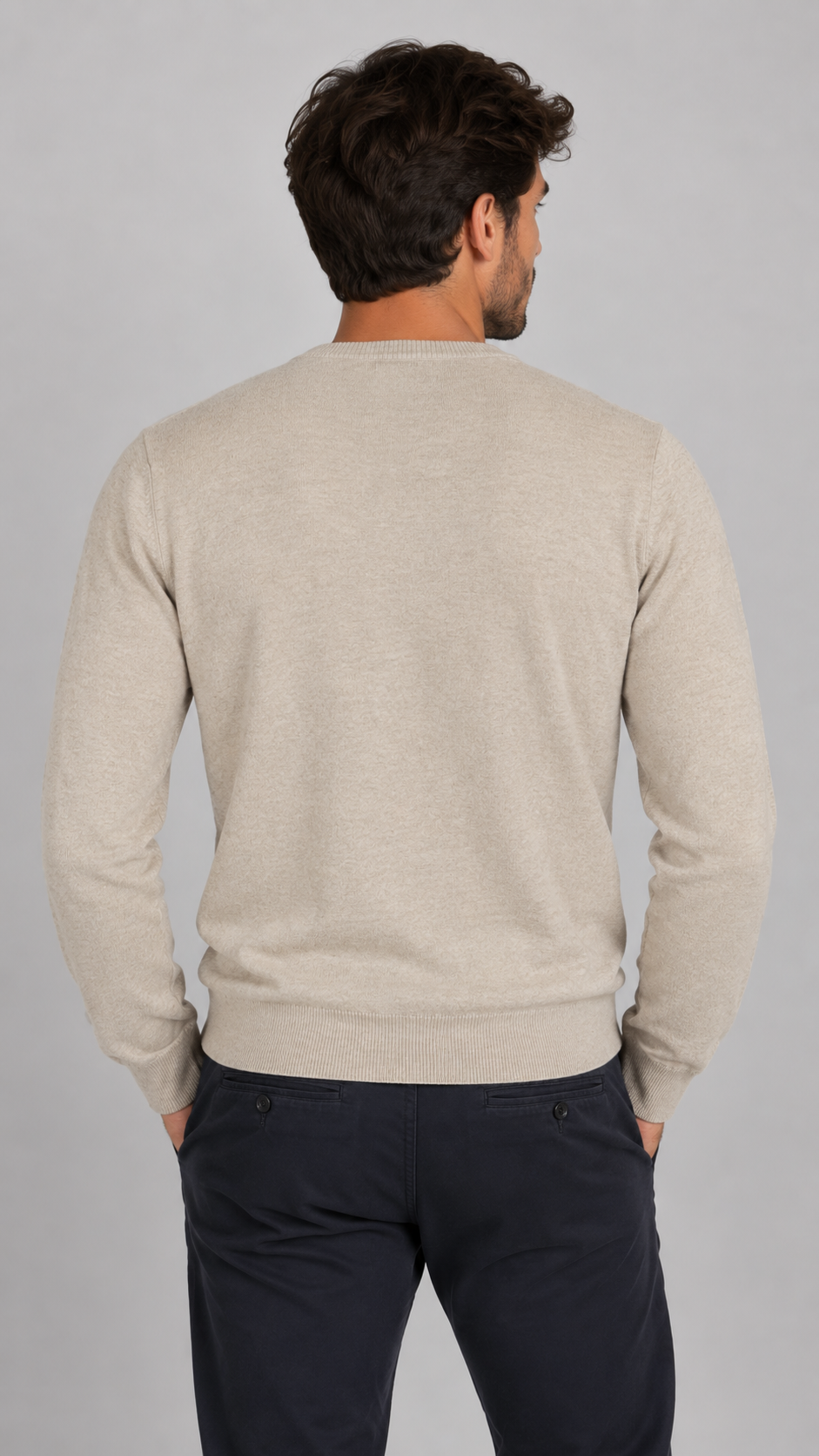 BOSTON Maglione Girocollo Beige