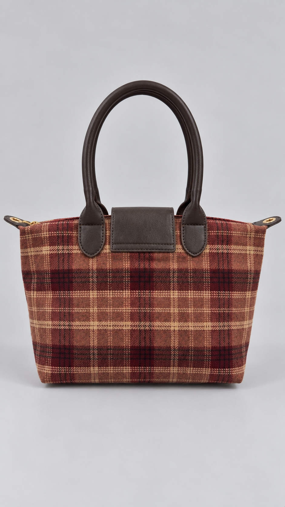 Borsa Tartan Burgundi