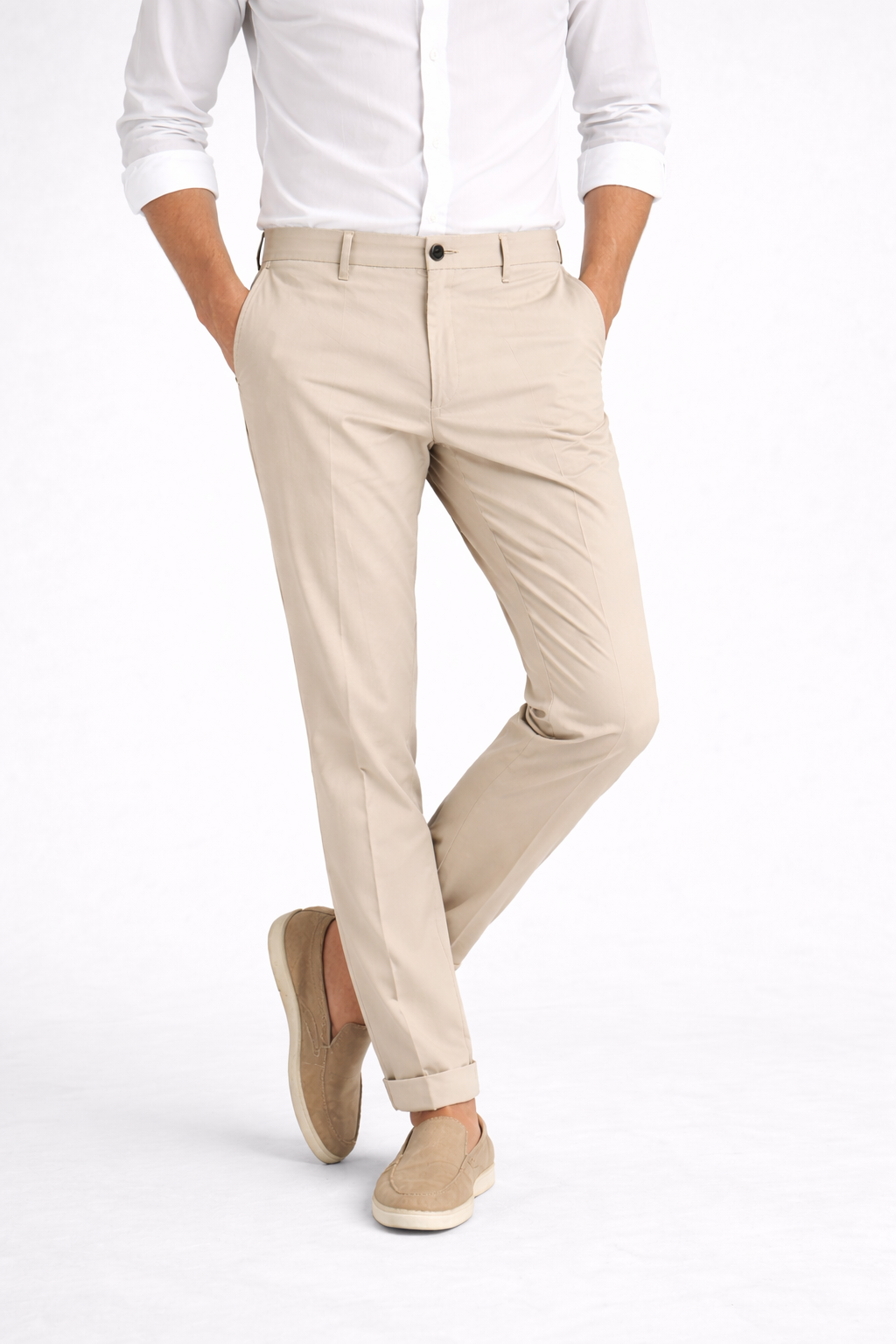 IMPERIAL Pantalone Beige Chiaro