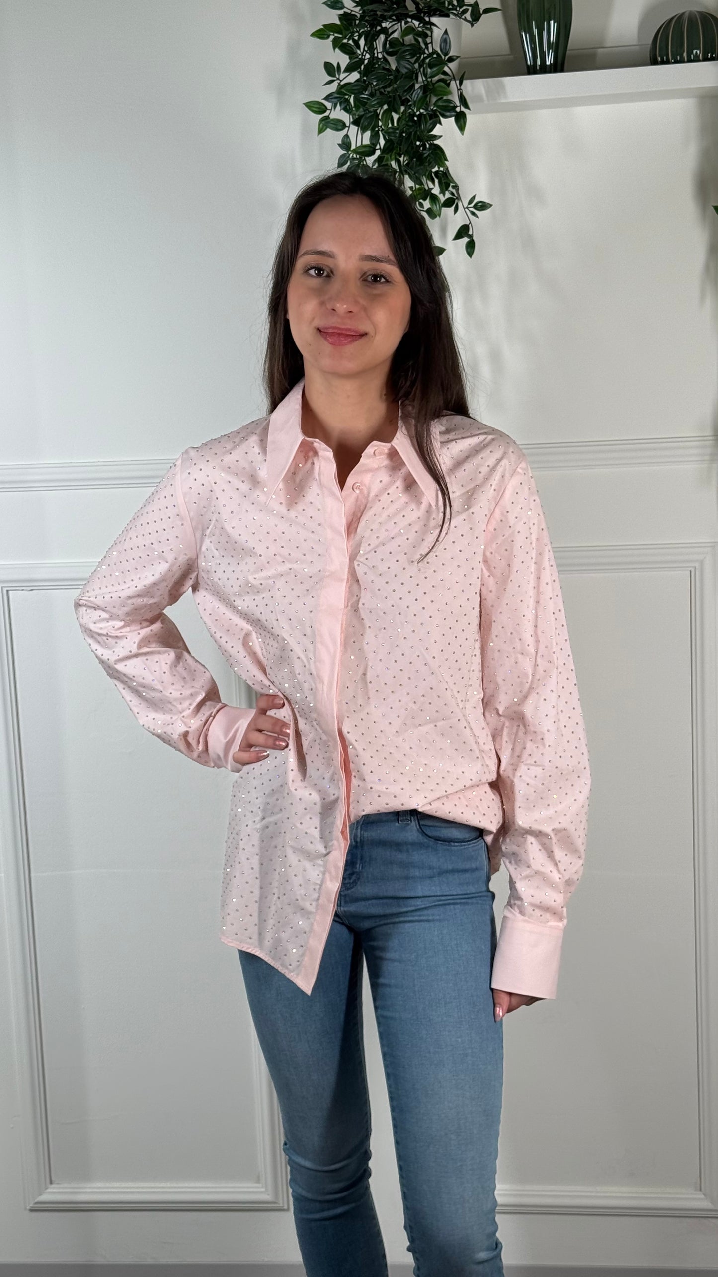 LiuJo OUTLET Camicia Strass B02