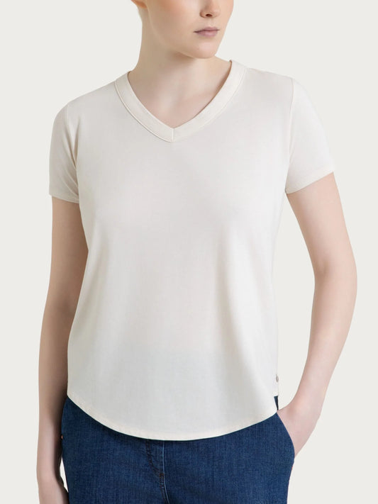 RAGNO T-shirt V Panna