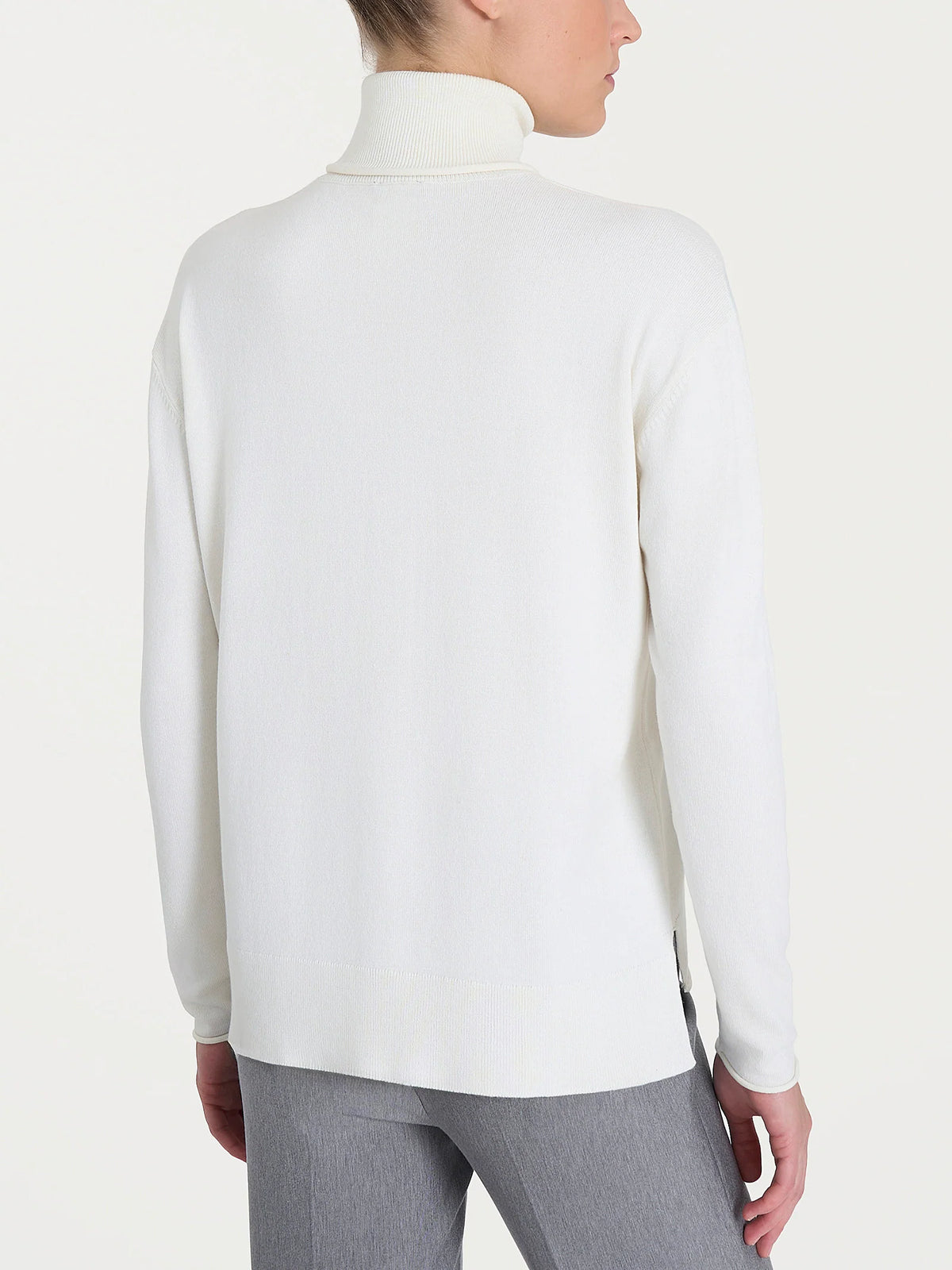 RAGNO Maglia Collo Alto Avorio