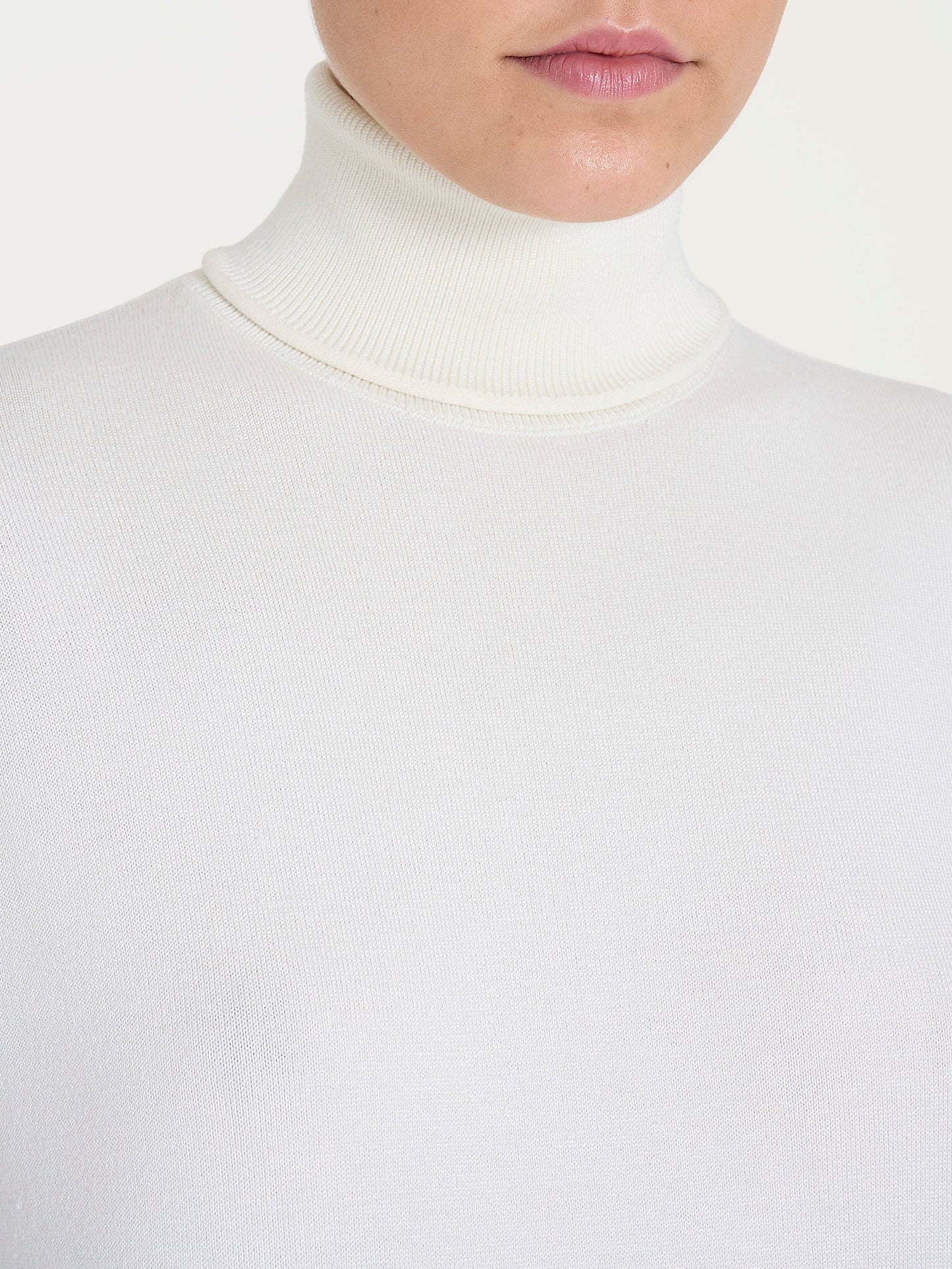 RAGNO Maglia Collo Alto Avorio