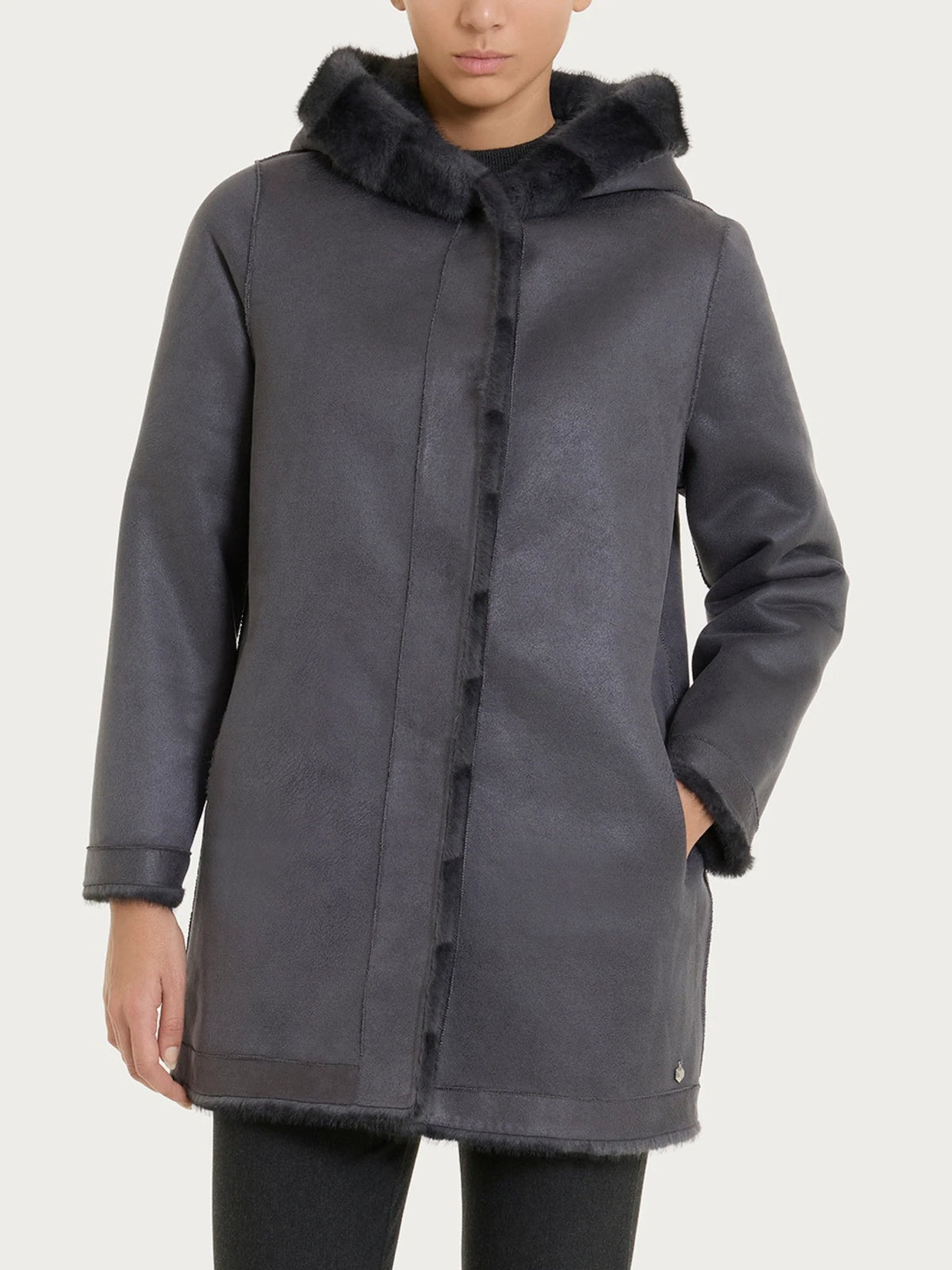 RAGNO Shearling Double Face Grey