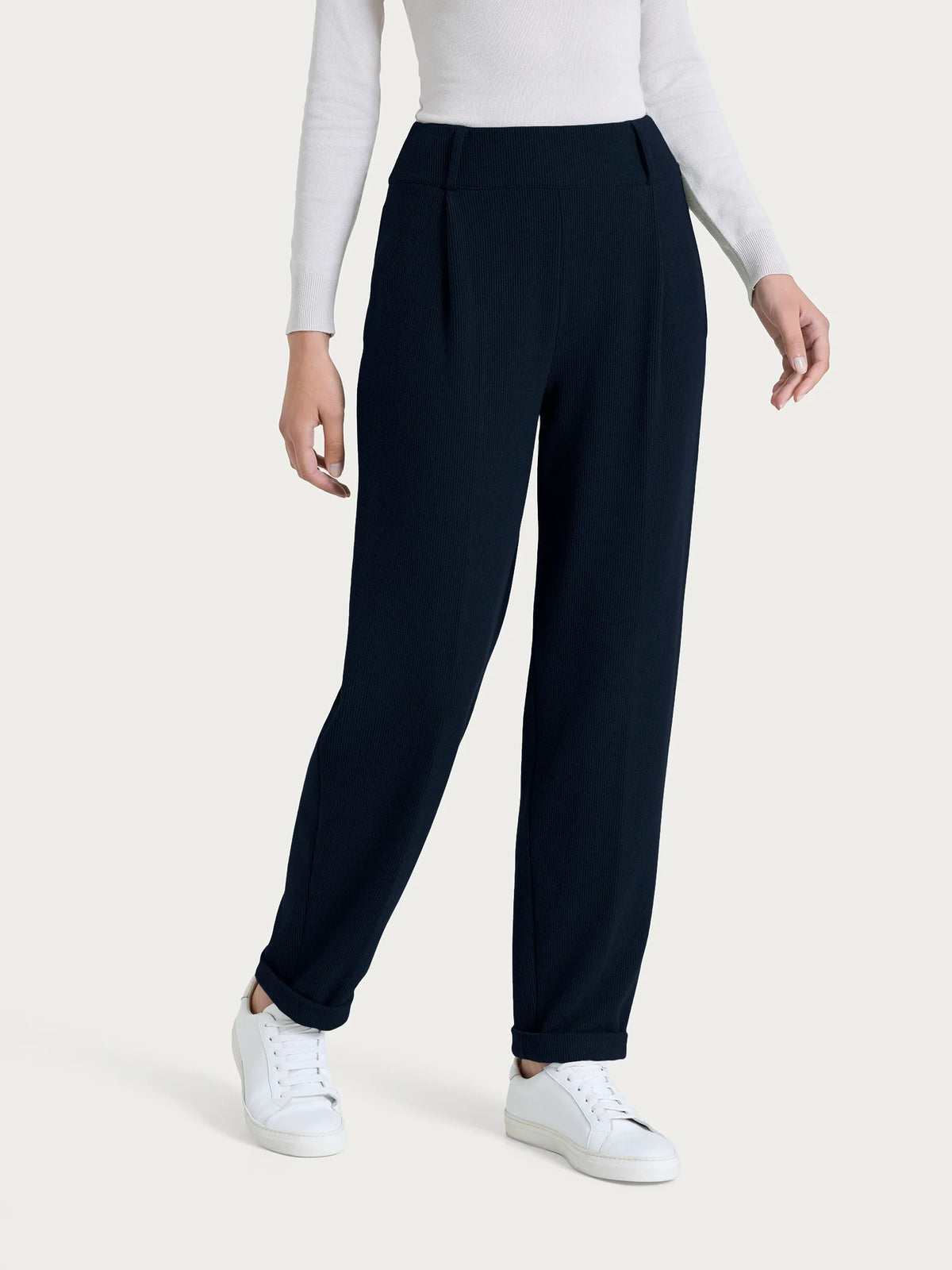 RAGNO Pantaloni Carota Velvet Blu