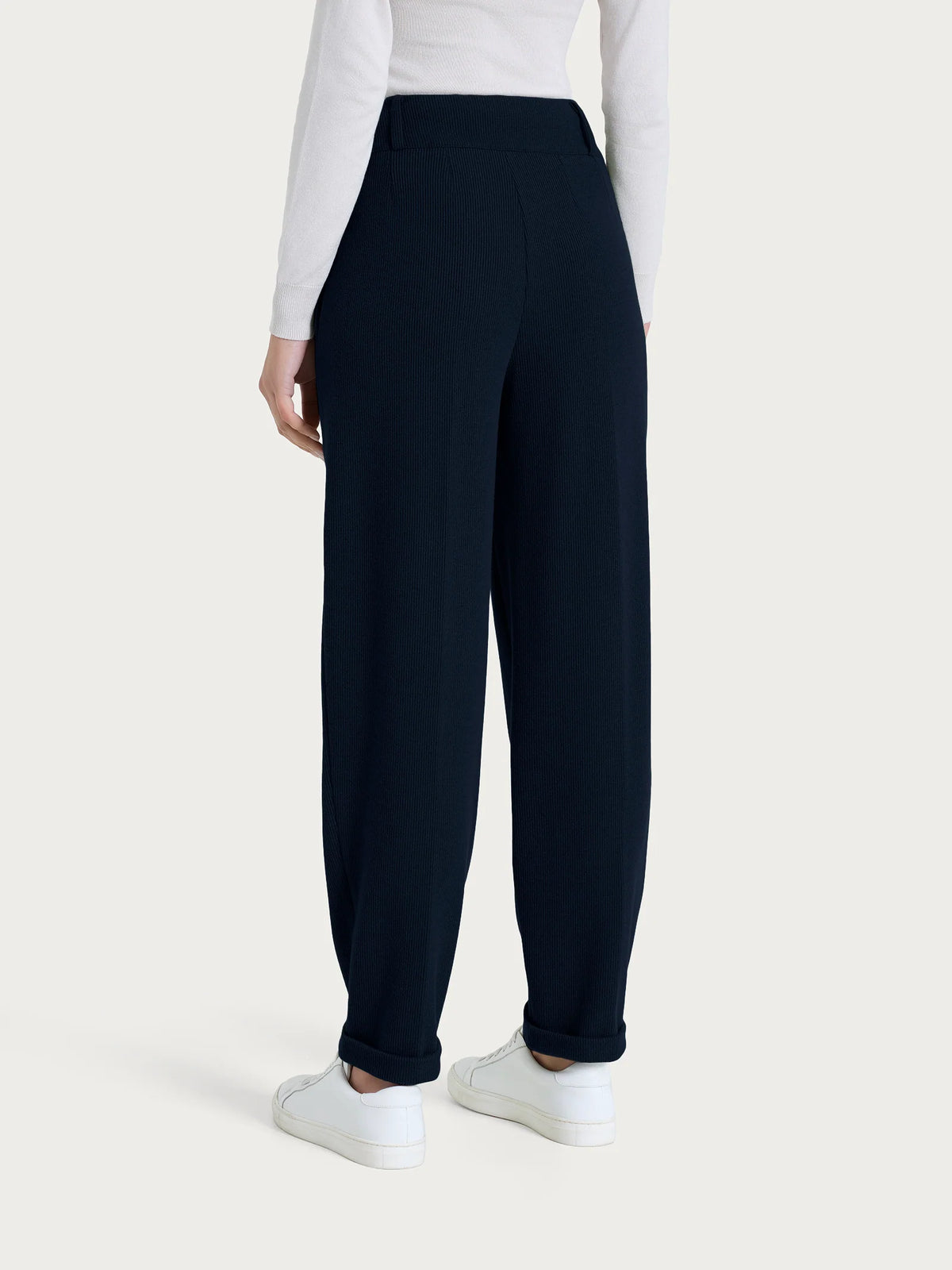 RAGNO Pantaloni Carota Velvet Blu