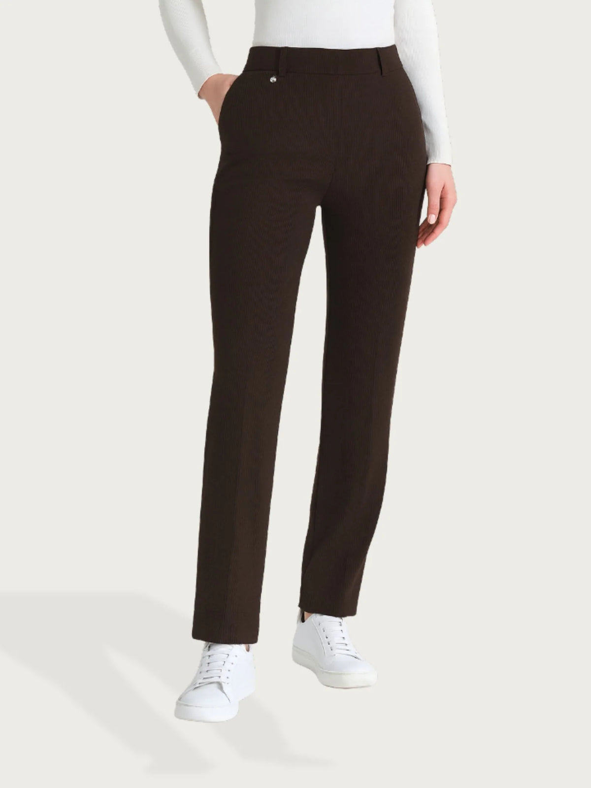 RAGNO Pantalone Dritto Velvet Cioccolato