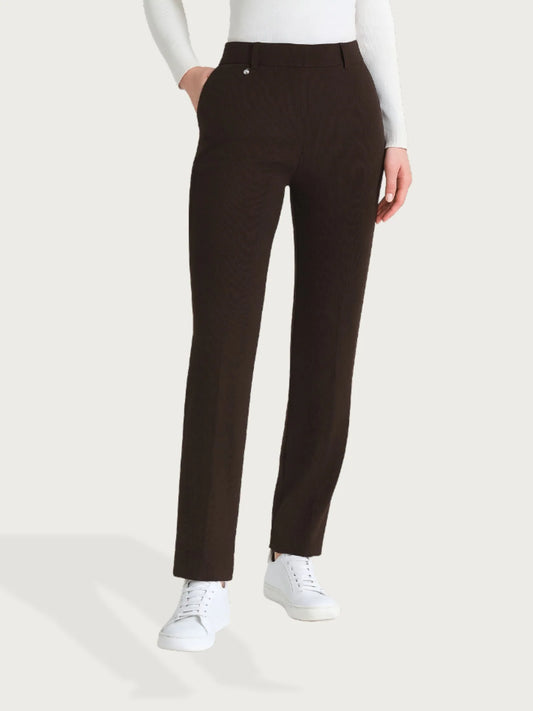 RAGNO Pantalone Dritto Velvet Cioccolato