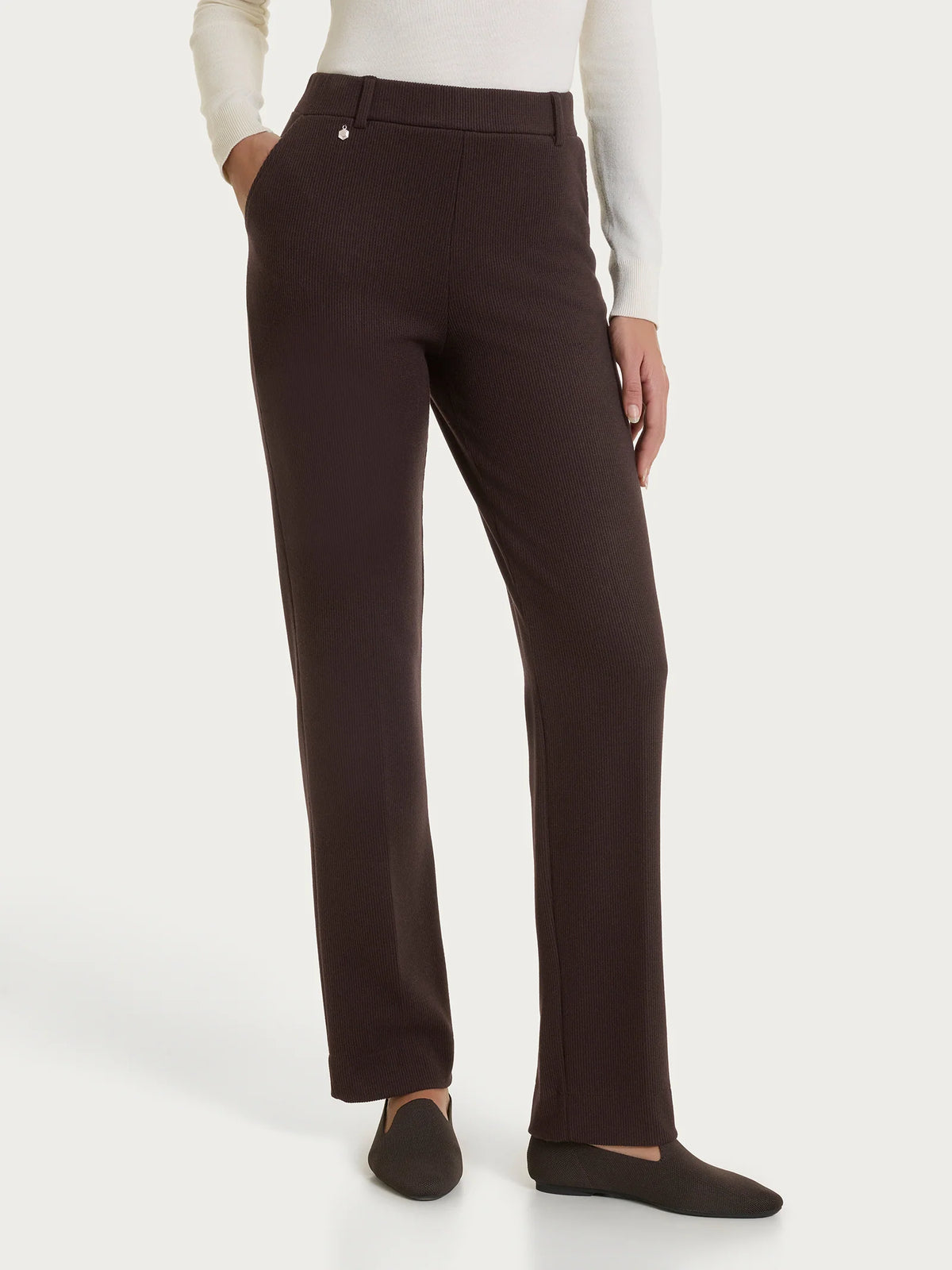 RAGNO Pantalone Dritto Velvet Cioccolato
