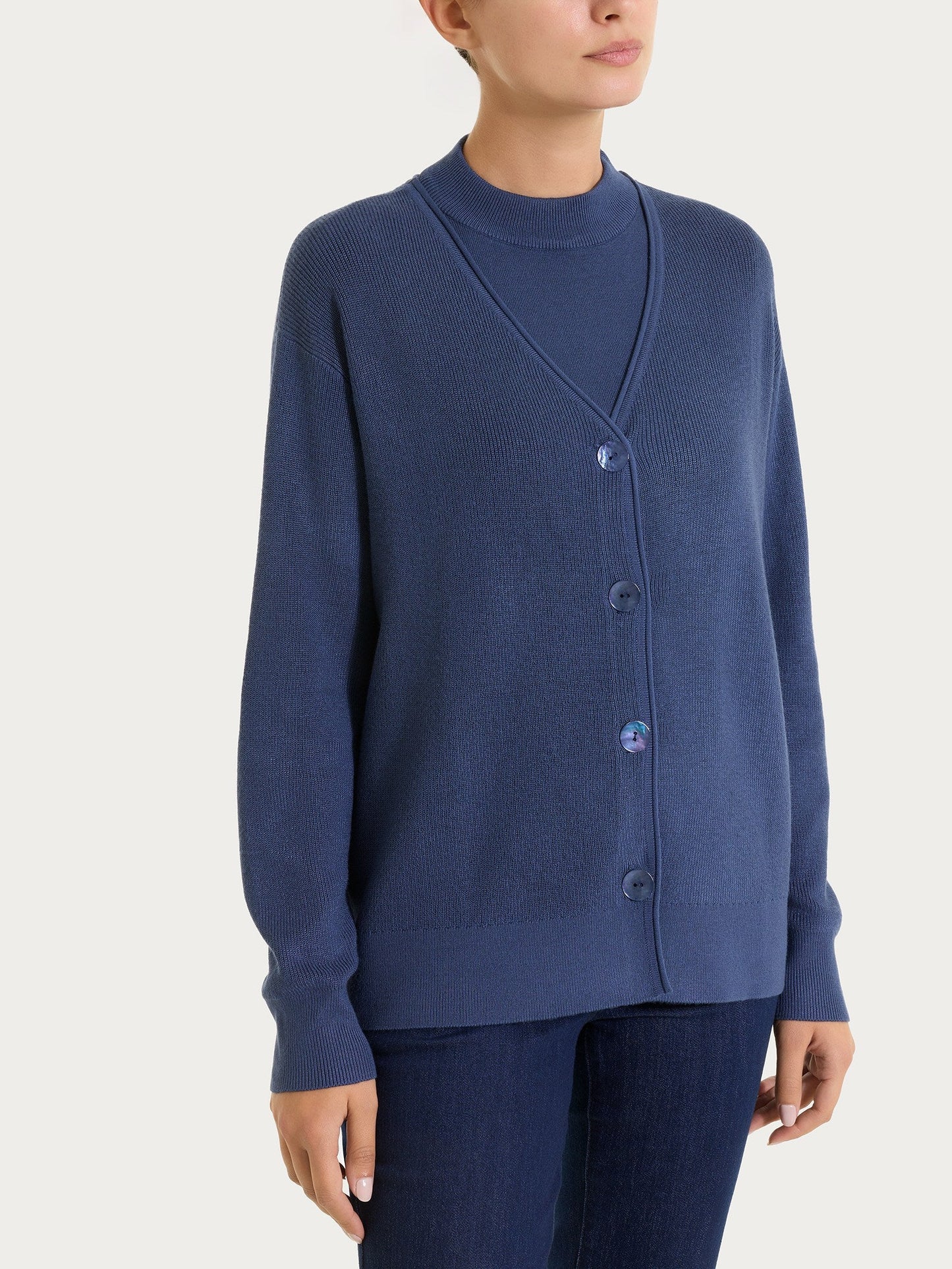 RAGNO Cardigan Scollo V Oceana