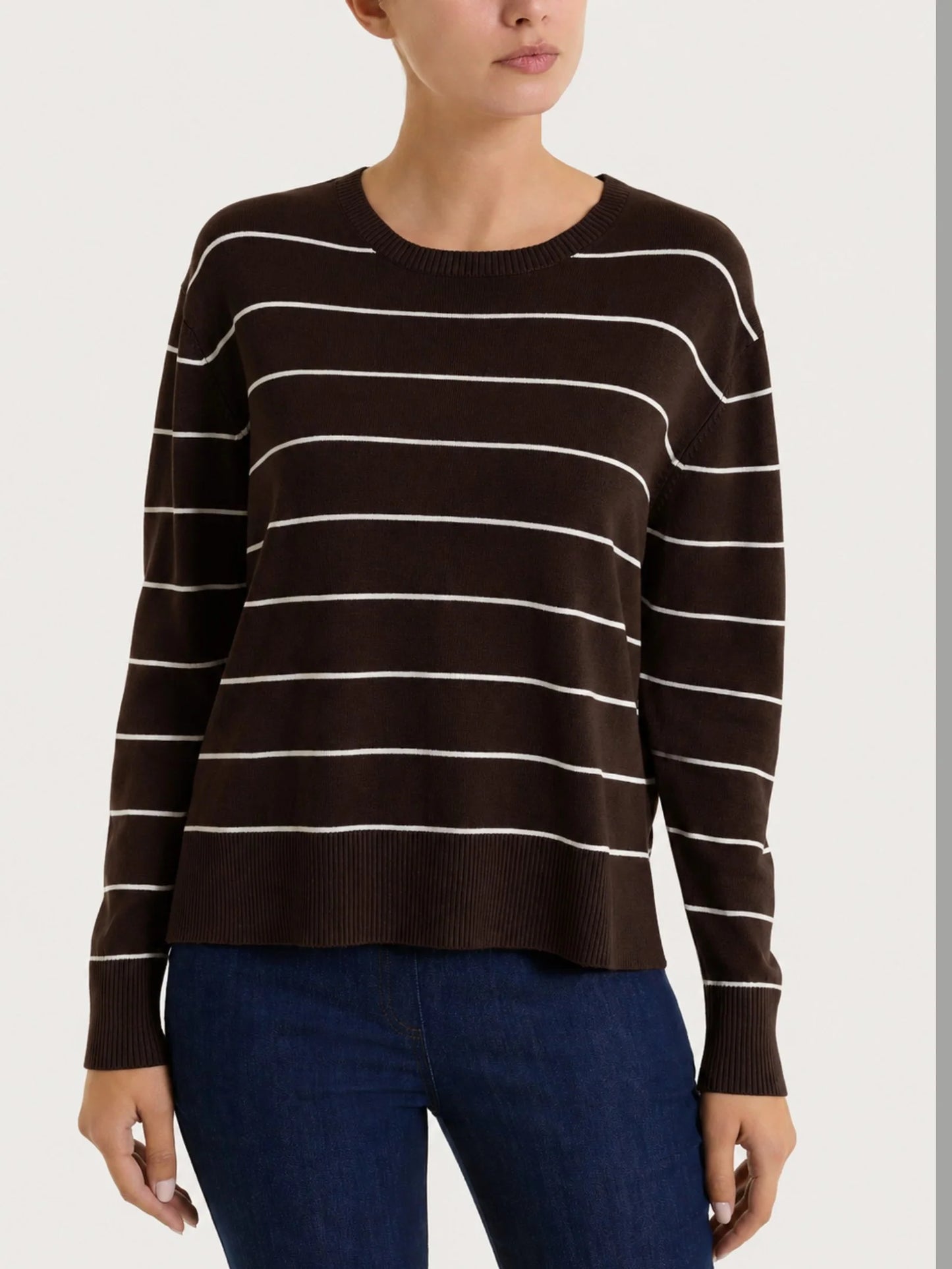 RAGNO Maglione Righe Moro