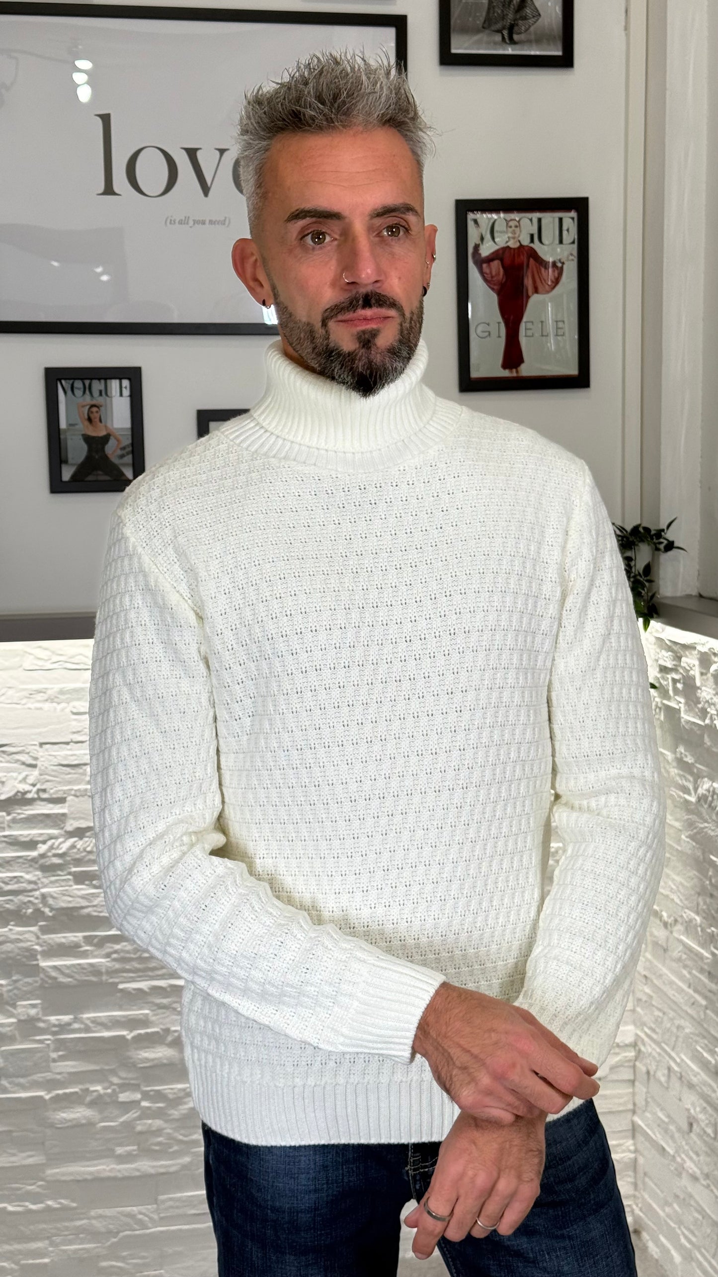 3.9 Maglione Collo Alto L25