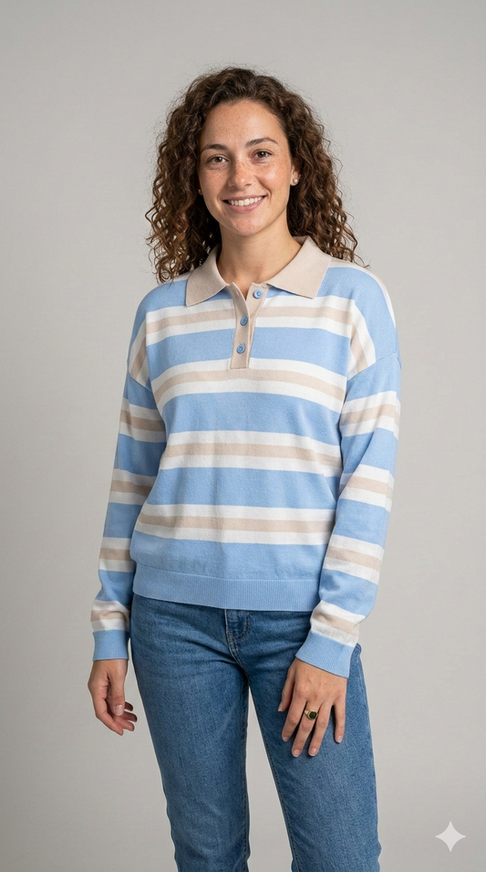 A.R. Polo Riga Celeste