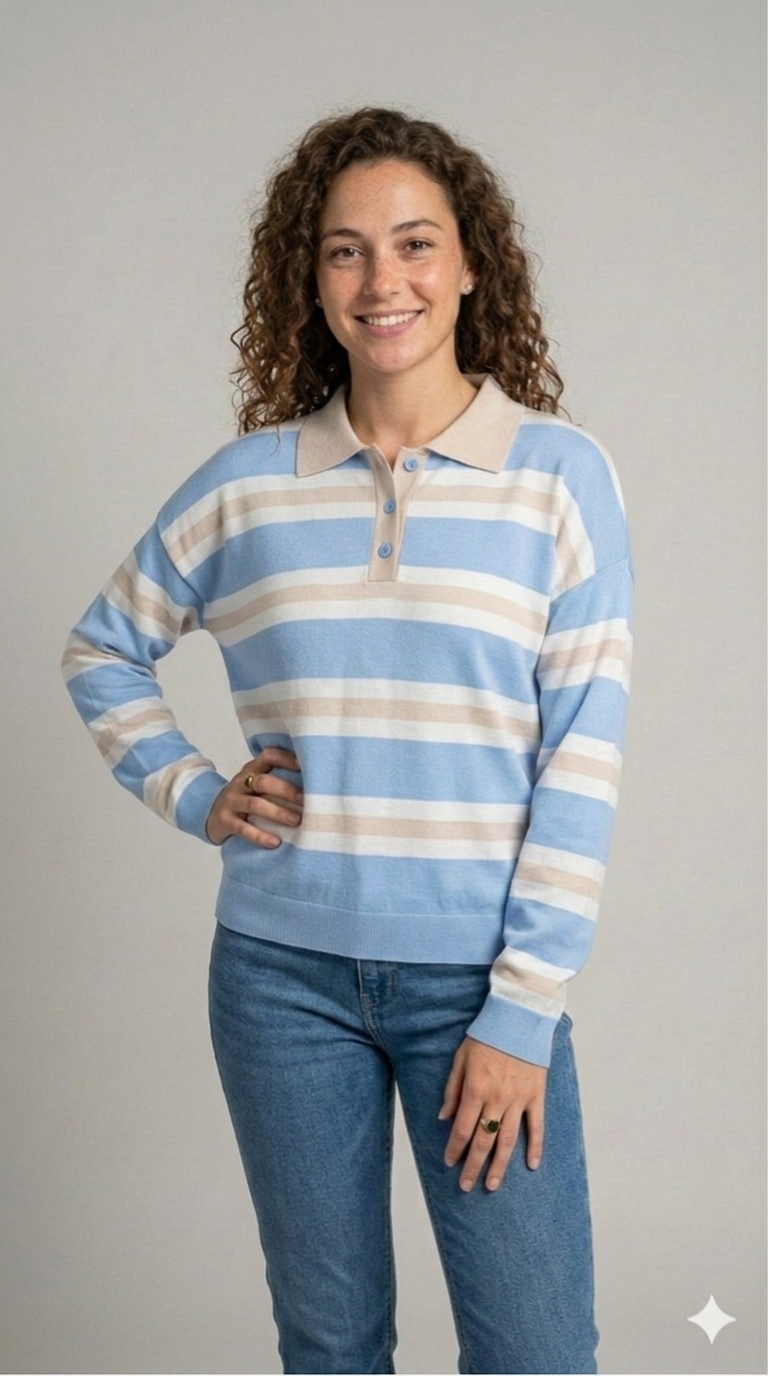 A.R. Polo Riga Celeste