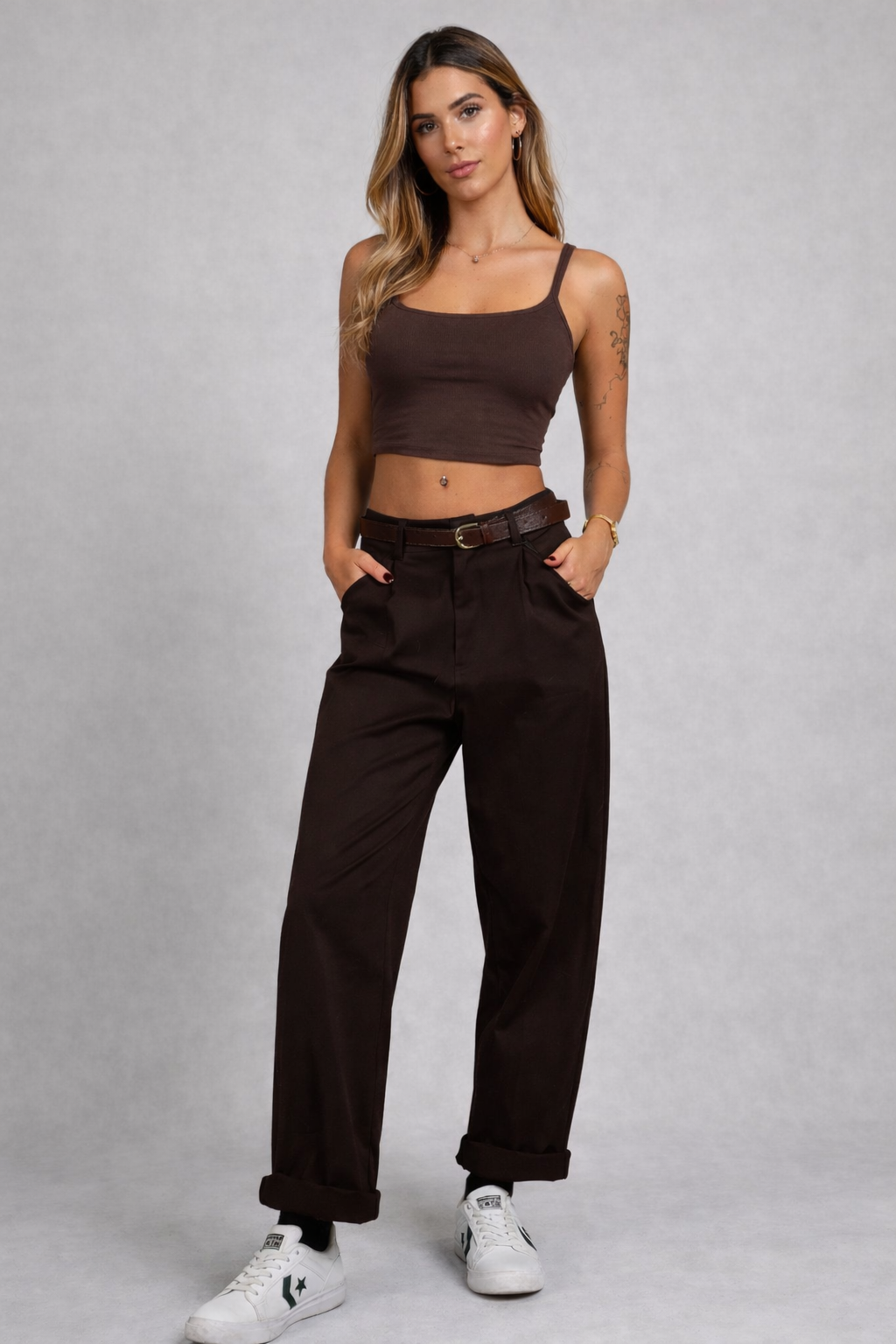 IMPERIAL Pants Carrot Testa di moro