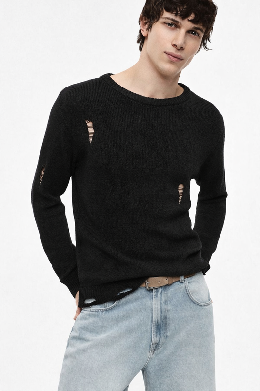 IMPERIAL Pullover Raw Nero