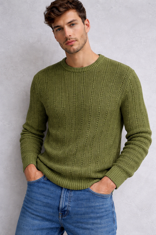 IMPERIAL Pullover Traforato Verde