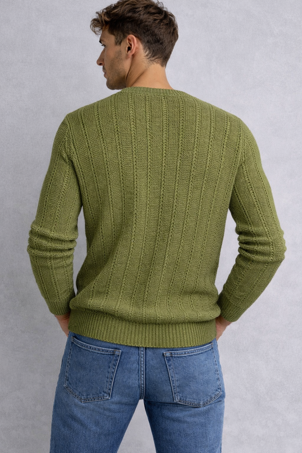 IMPERIAL Pullover Traforato Verde