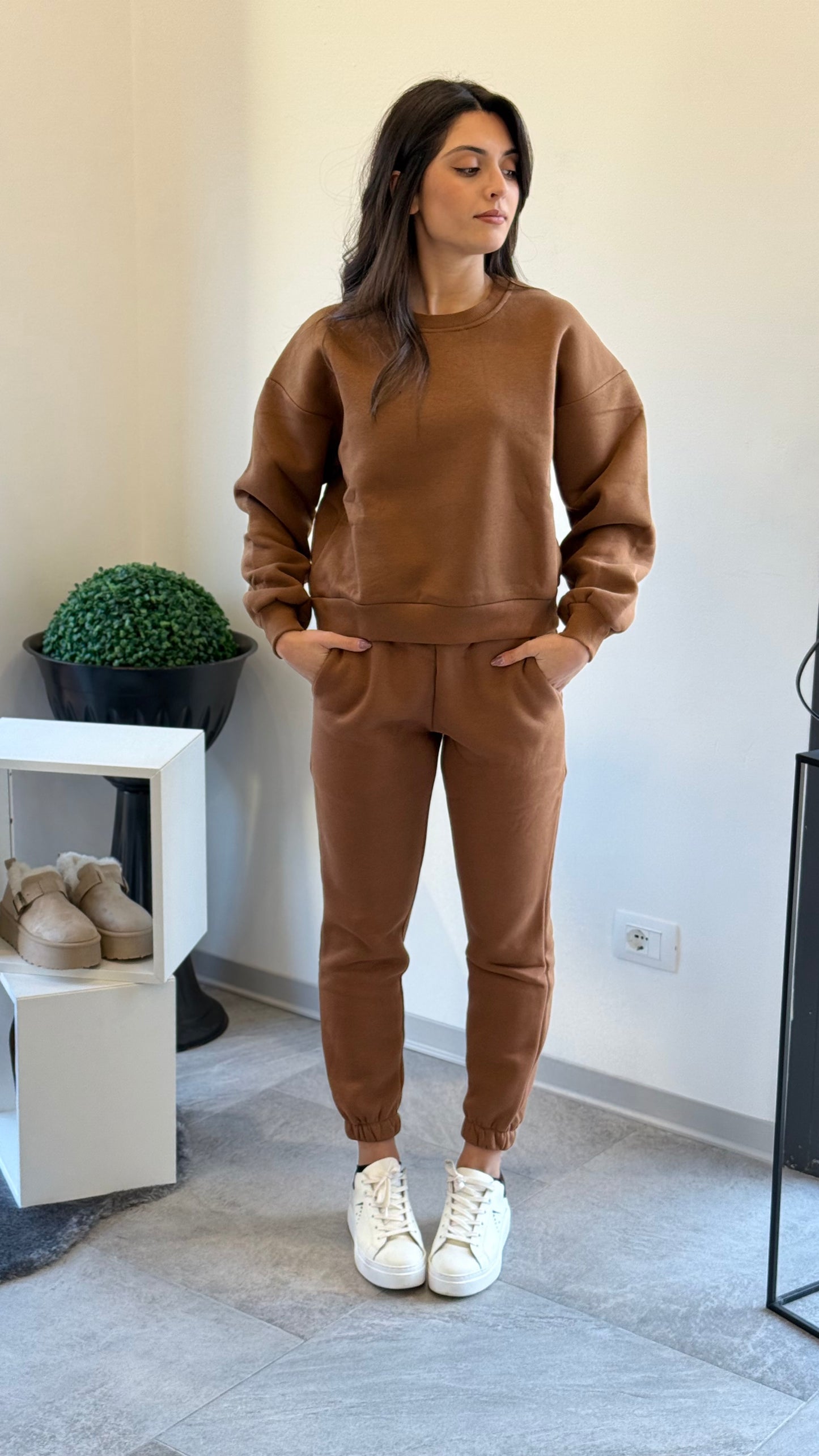 Yoki Tuta Felpata Marrone