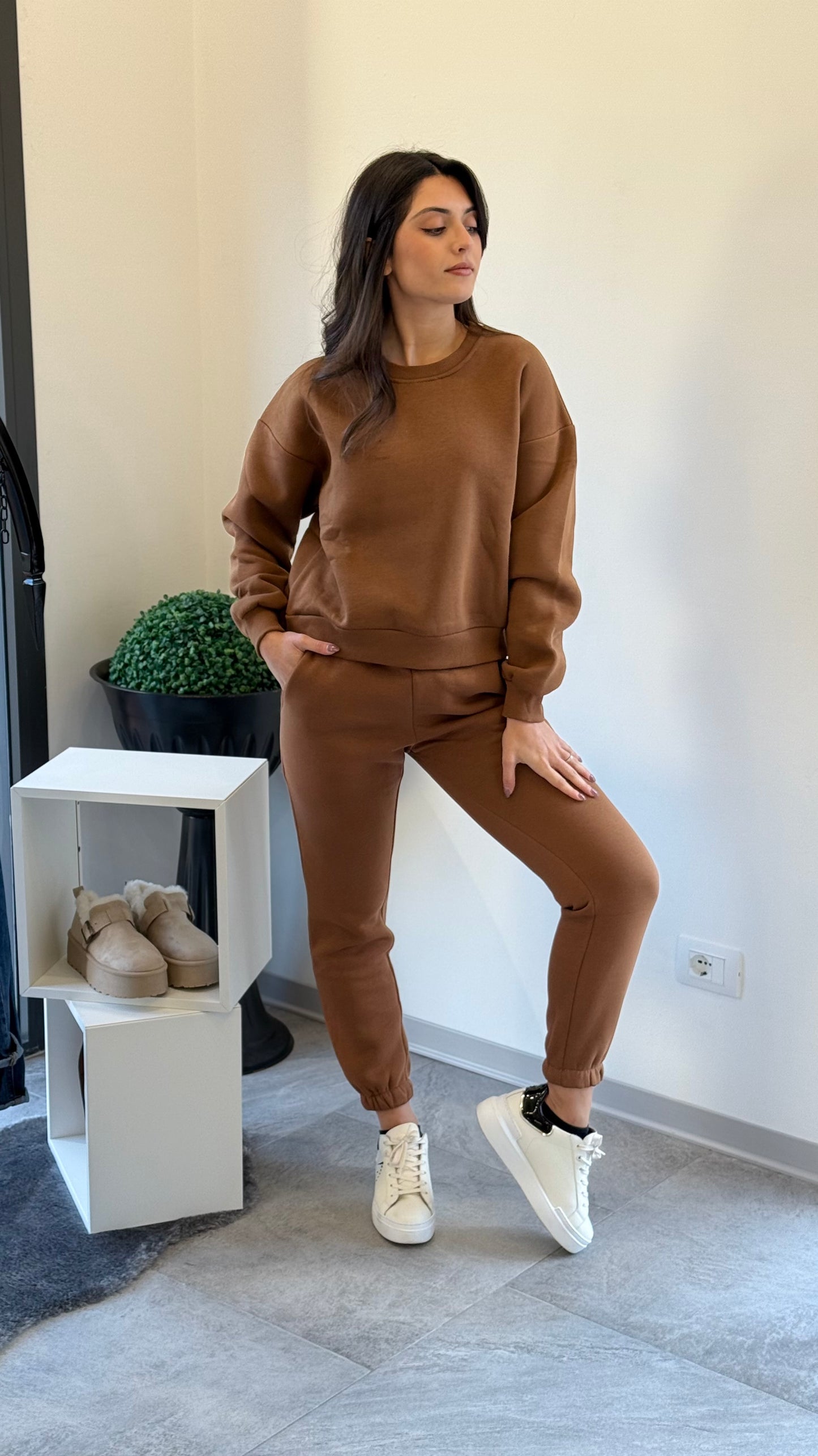 Yoki Tuta Felpata Marrone