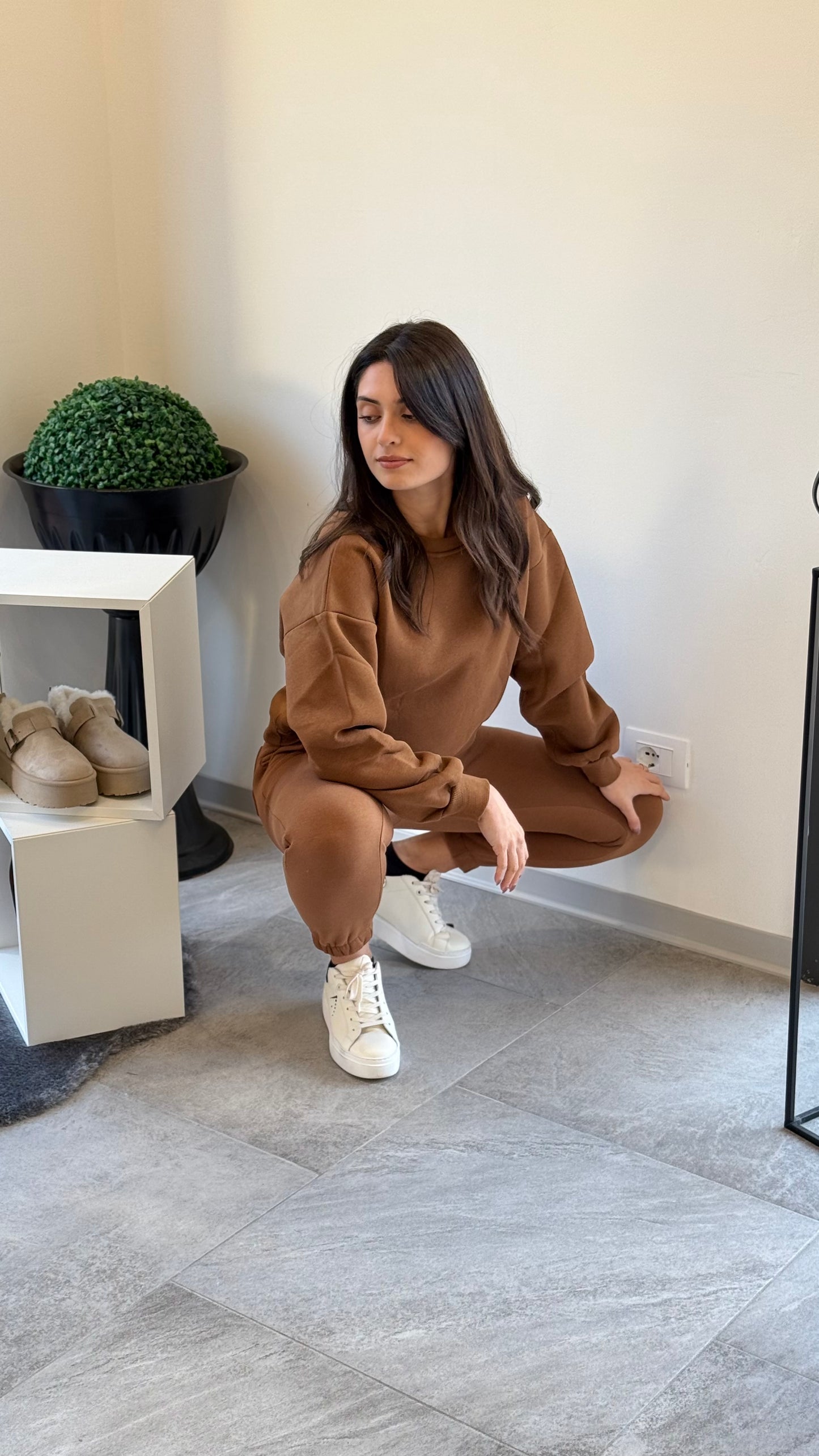 Yoki Tuta Felpata Marrone