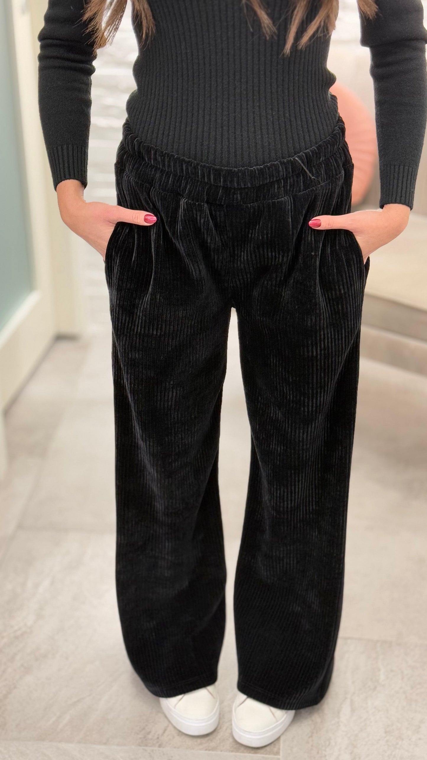 A.R. Pantaloni Simil Velluto