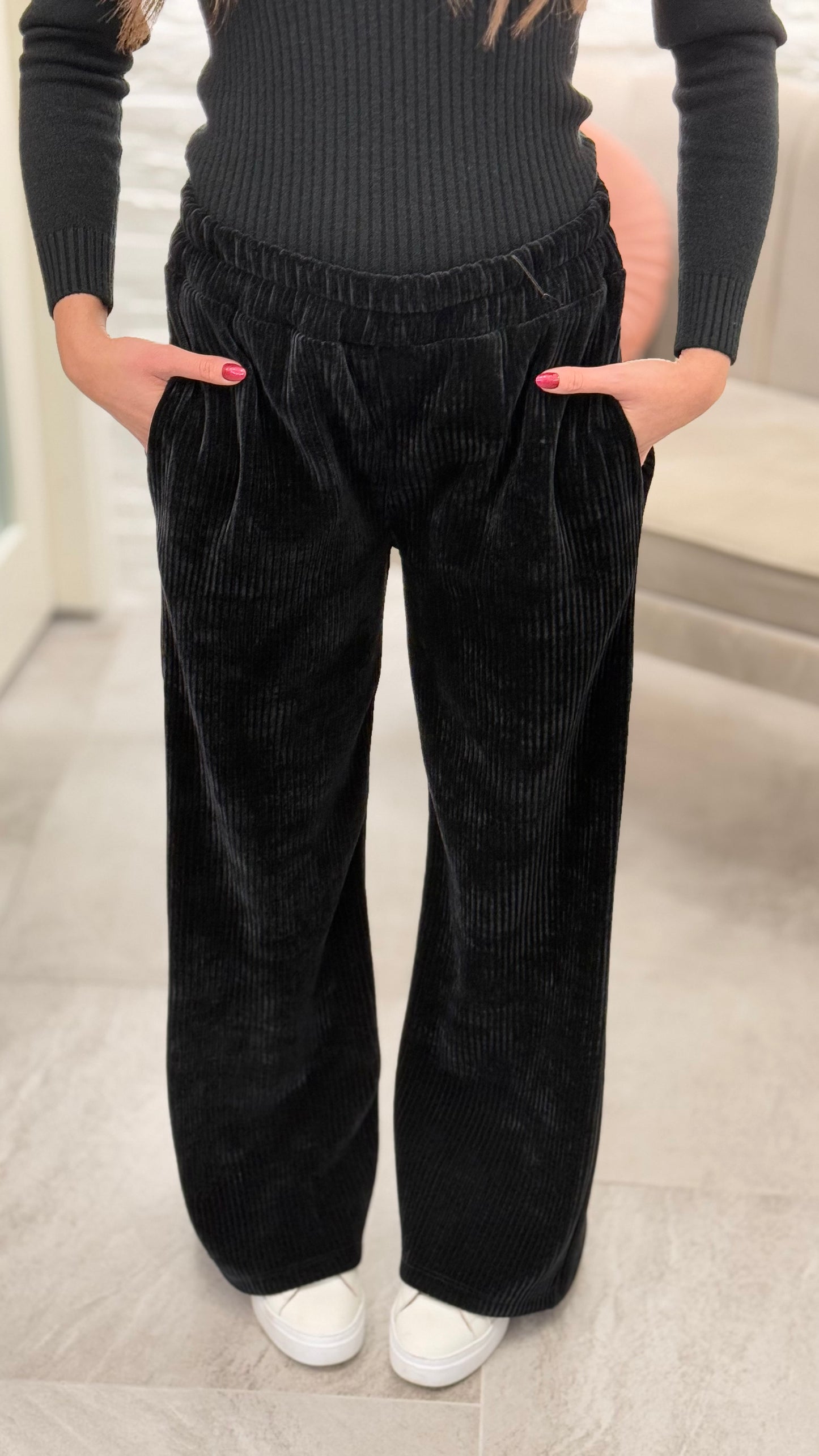 A.R. Pantaloni Simil Velluto