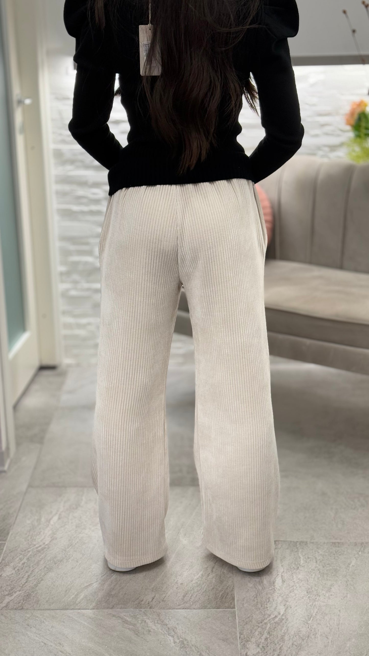 A.R. Pantaloni Simil Velluto
