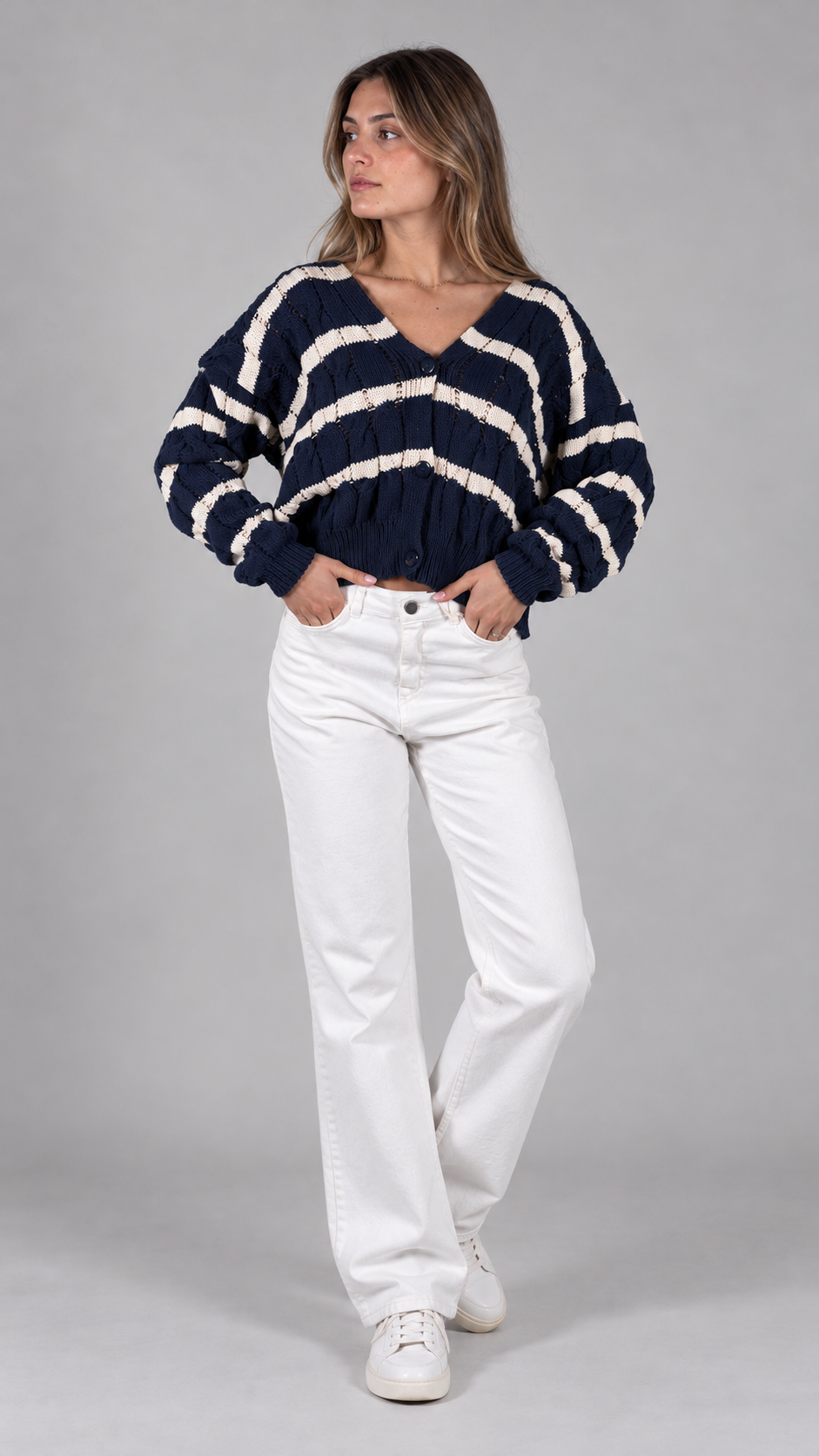 Kontatto Cardigan Righe