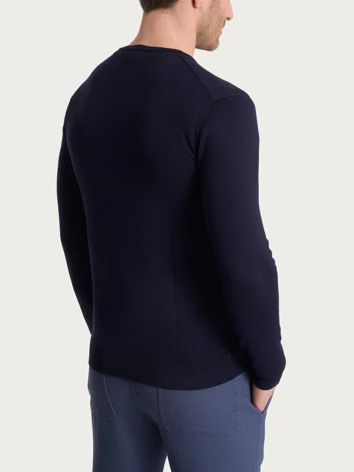 RAGNO Maglioncino Scollo V Blu Navy