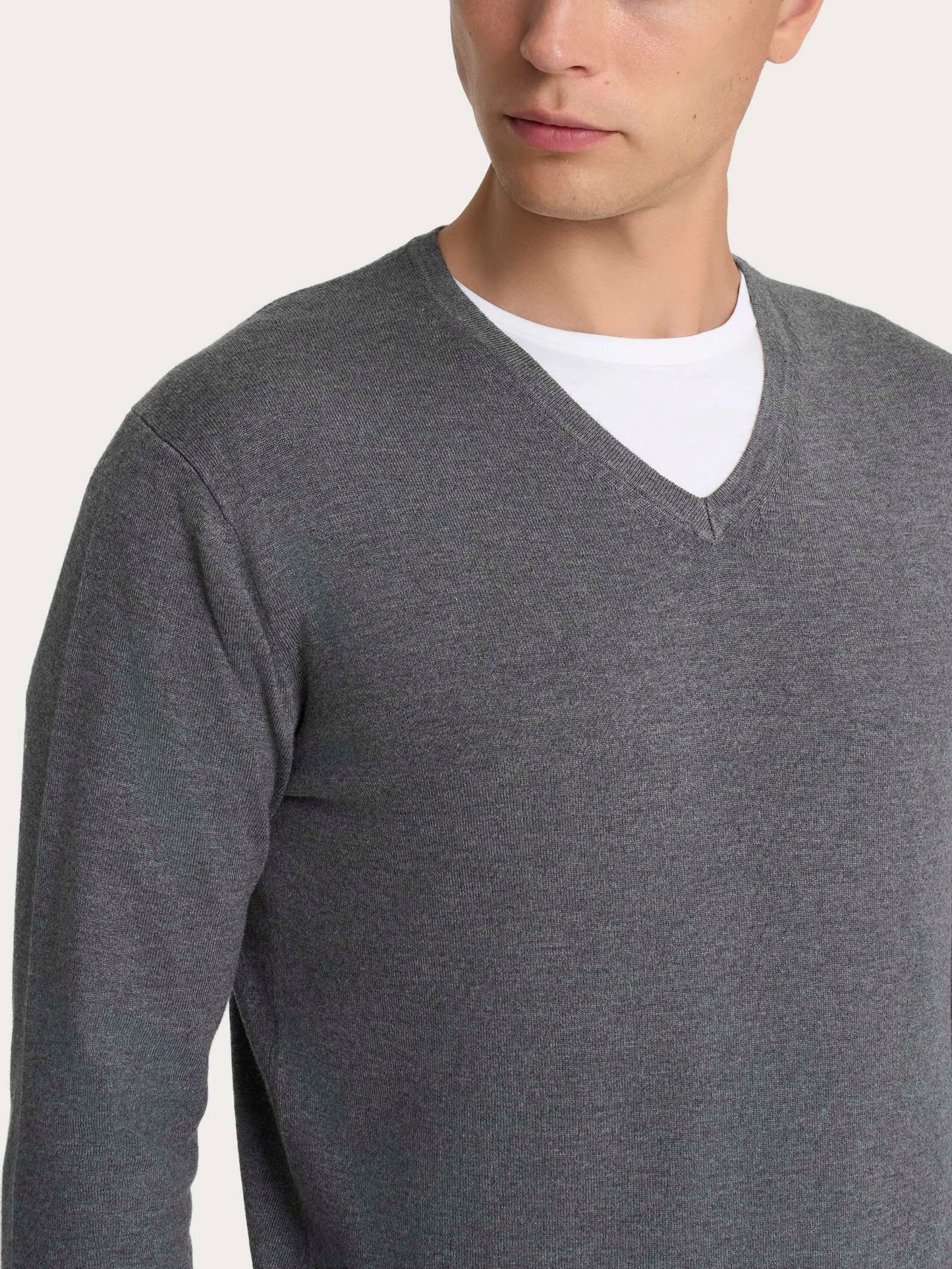 RAGNO Maglioncino Scollo V Grigio