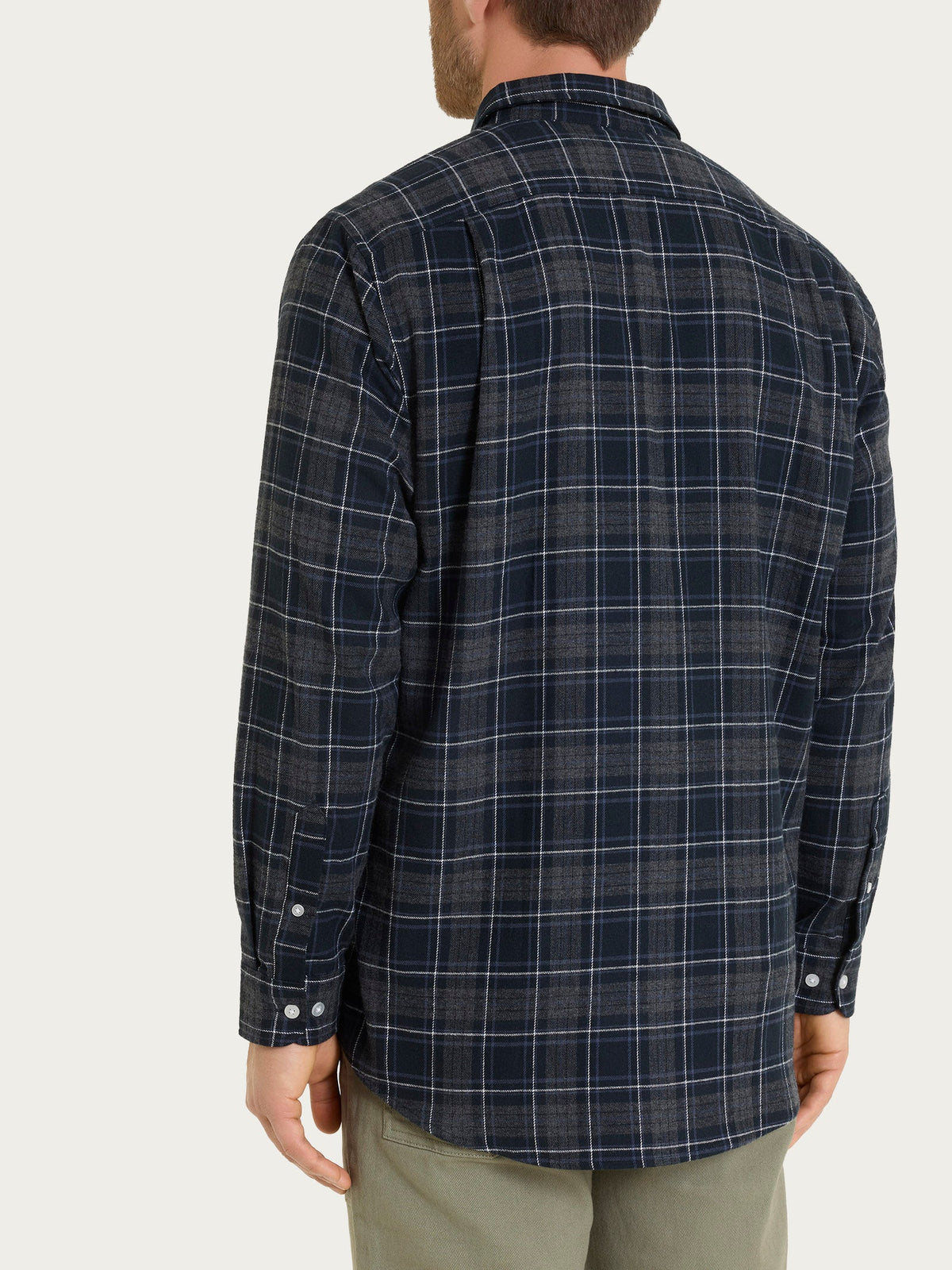 RAGNO Camicia Flanella Tartan Blu