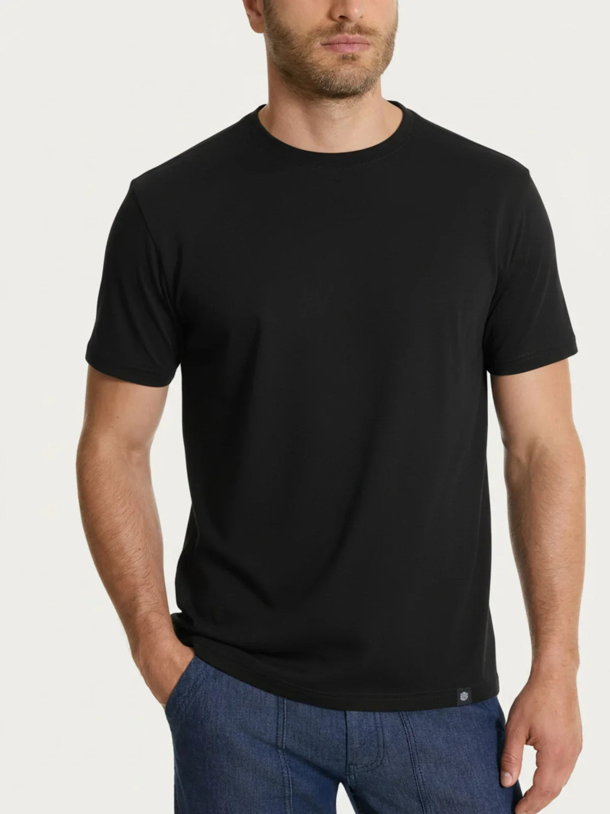 RAGNO Maglia Manica Corta Nera
